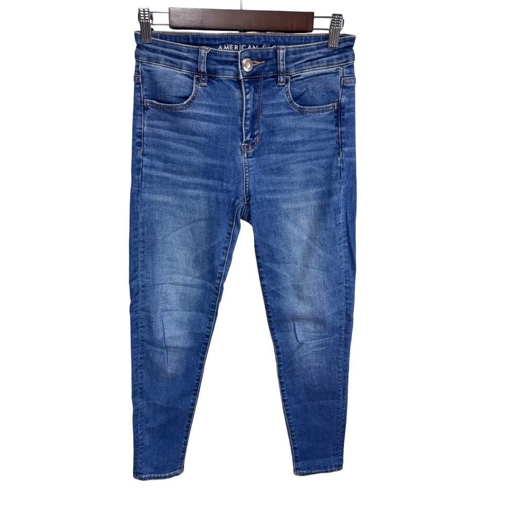 American Eagle Womens Size 6 Short Blue Hi-Rise Jegging Denim Next Level Stretch